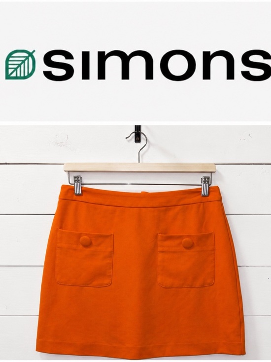 Icone Dresses & Skirts - Icône Simons Orange Mini Skirt – Size M